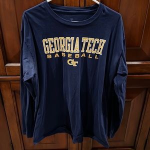 Georgia Tech Baseball Long Sleeved Shirt Size XL